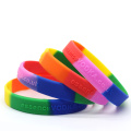 Pulseiras de silicone com pulseiras de silicone para orgulho gay personalizadas baratas